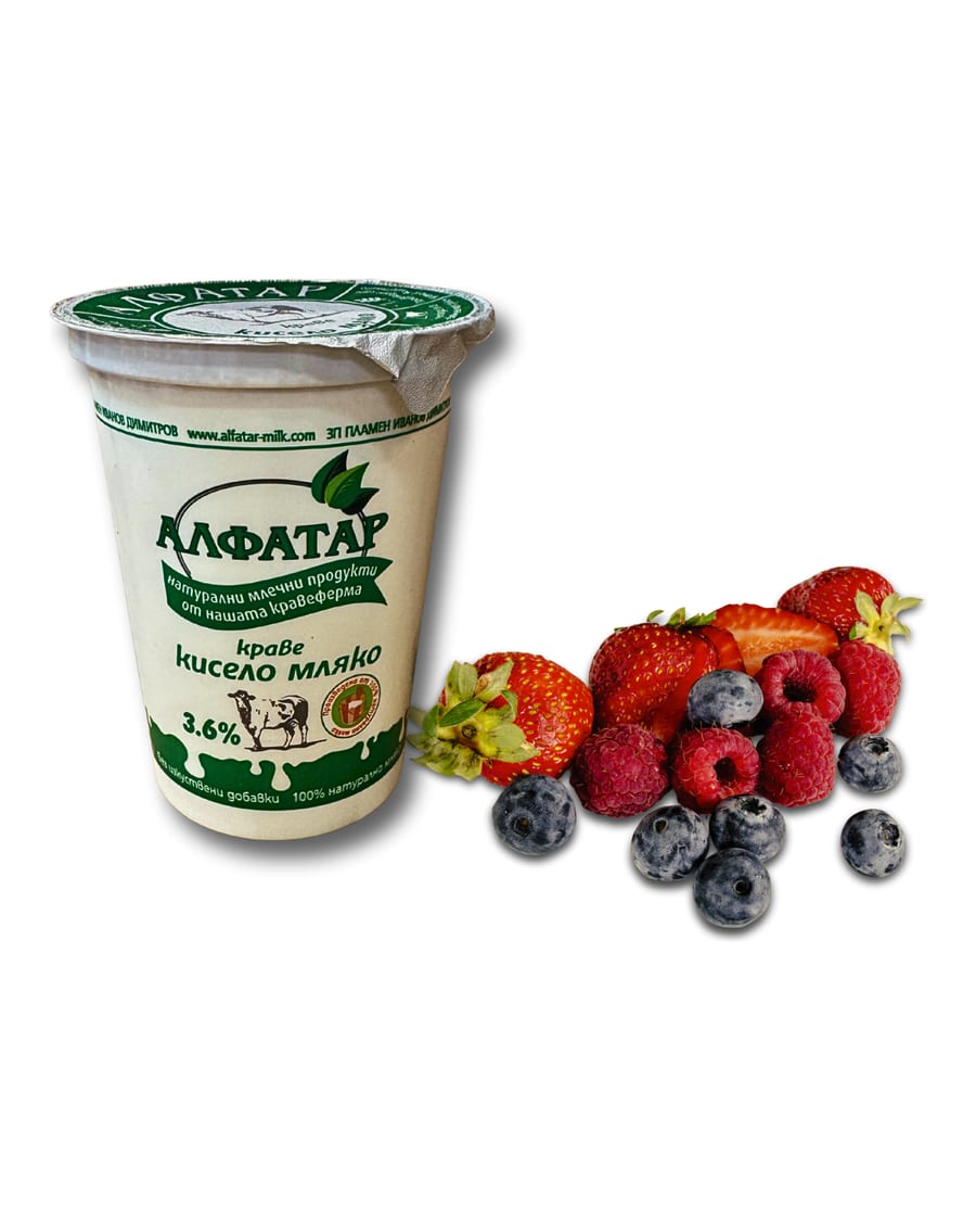 Краве кисело мляко Алфатар 3.6%